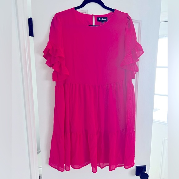 Sam Edelman Dresses & Skirts - Hot Pink Sam Edelman Babydoll Dress- Large